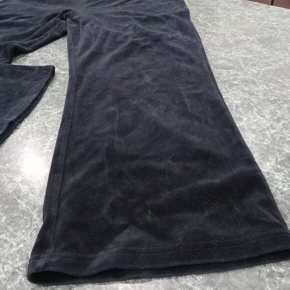 Lauren Ralph Lauren Pants Womens 2X Black Velvet Pull On Straight Leg Stretch - Picture 2 of 9